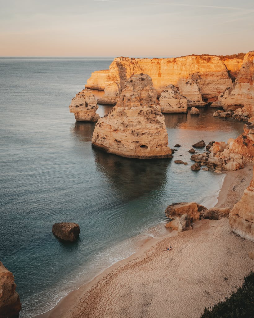 A Picturesque Scenery of the Marinha Beach